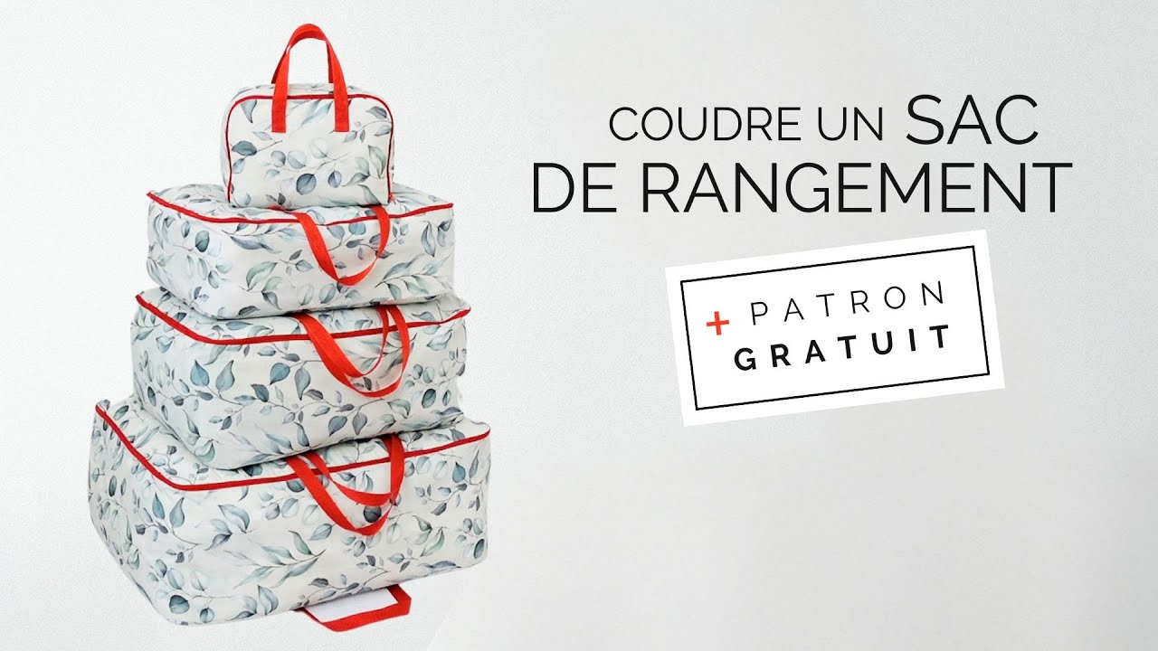 Coudre un sac de rangement multi-tailles + PATRON GRATUIT !