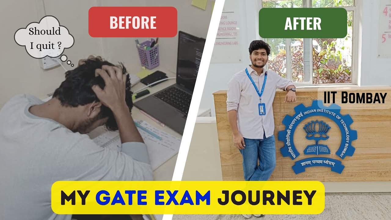 My GATE exam Journey | Tier 3 College to IIT Bombay #iitbombay #iit