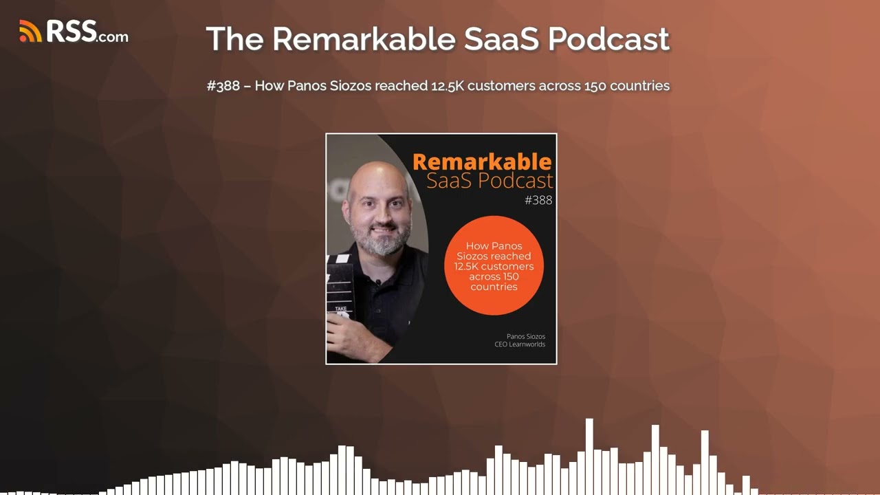 #388 – How Panos Siozos reached 12.5K customers across 150 countries