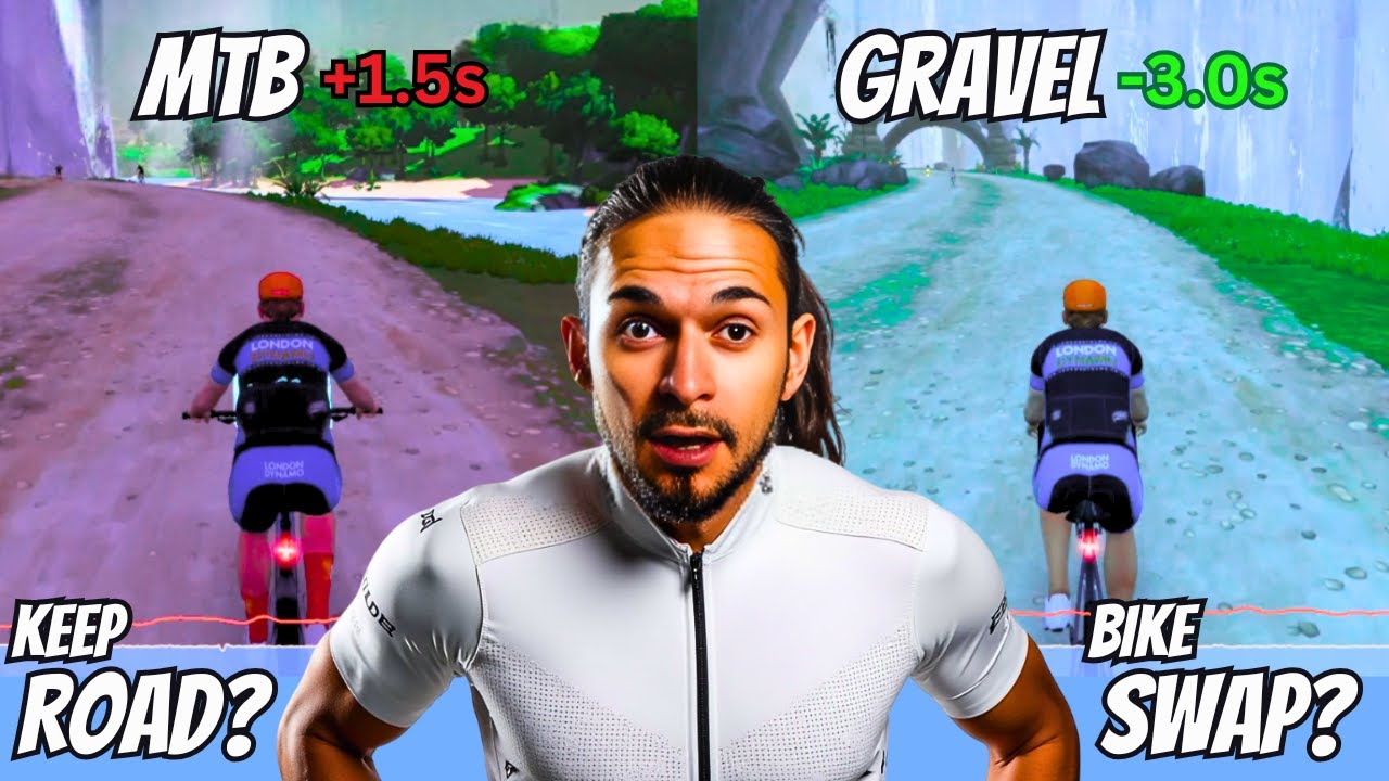 Is the Gravel Bike the Fastest on Zwift? Mixed Route Showdown! 🚵🏽