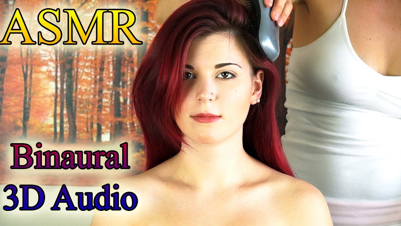 Binaural ASMR Hair Brushing & Scalp Massage Relaxation Tips - Soft Spoken,  Ear to Ear & Whisper