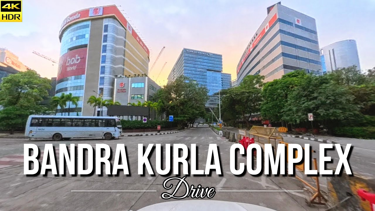 Bandra Kurla Complex Drive | Mumbai’s Modern Business District |  4K HDR