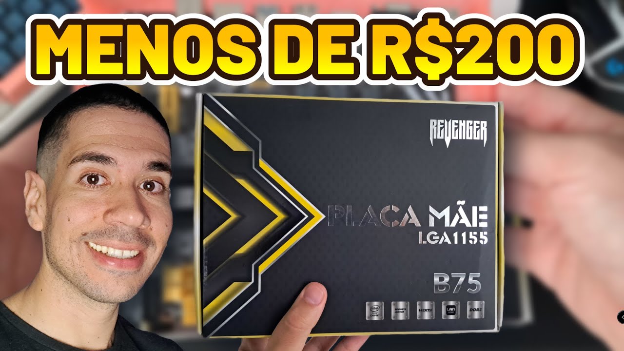PLACA MÃE REVENGER INTEL LGA 1155 E CHIPSET B75 | SERÁ QUE É BOA? TESTE SSD M.2 NVME PCIEX