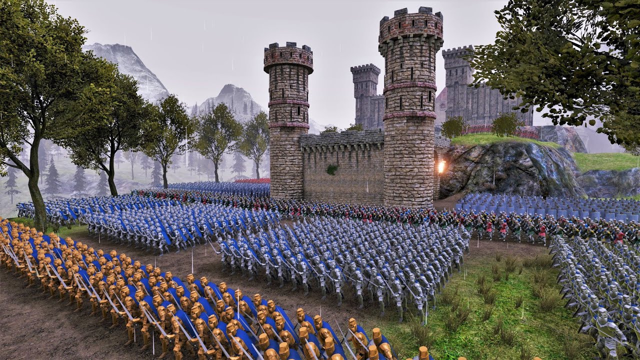 Kingdom of Humans Attacked by Velociraptors | Castle Siege - Ultimate Epic Battle Simulator UEBS