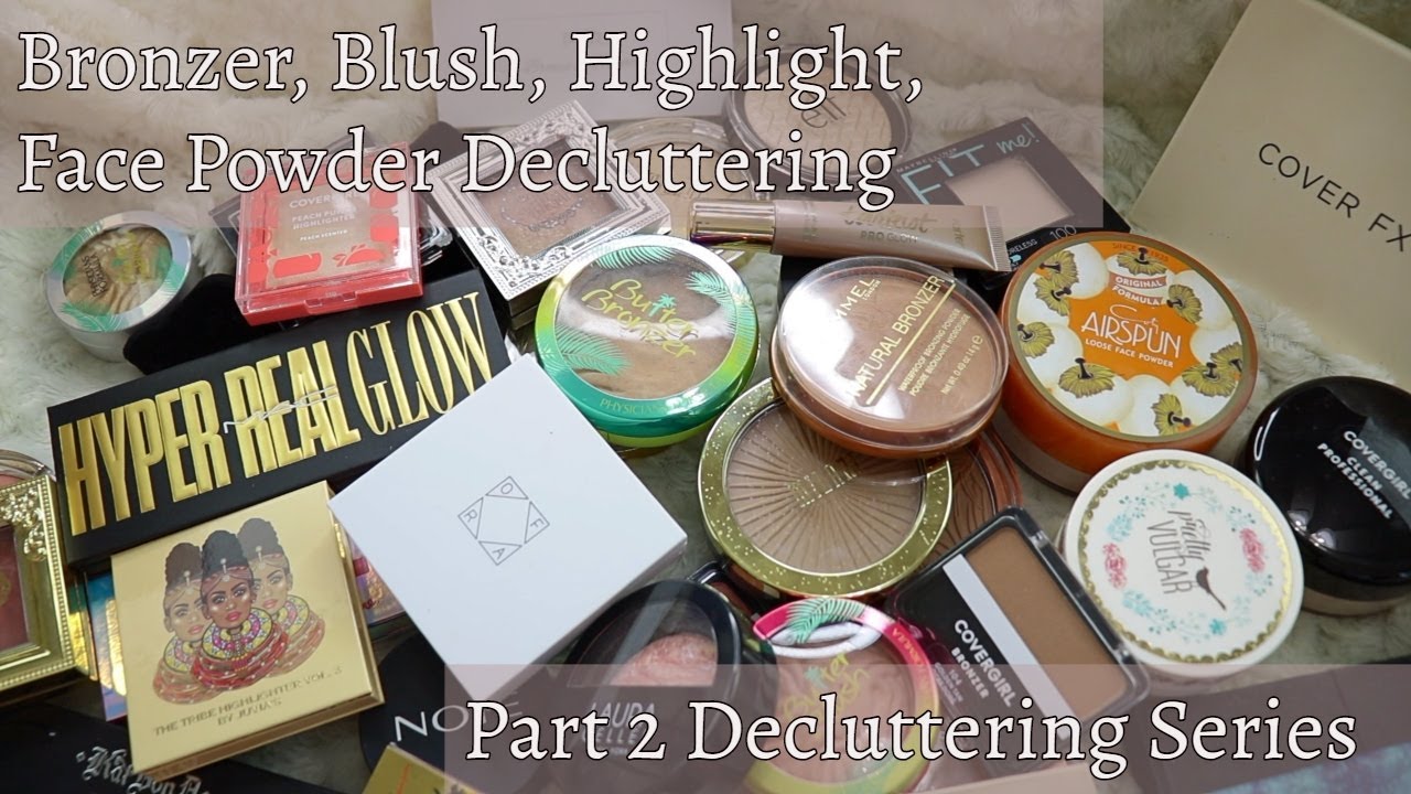 Decluttering My Bronzers, Blush, Highlighters 2020 Part 2 | My Makeup Collection