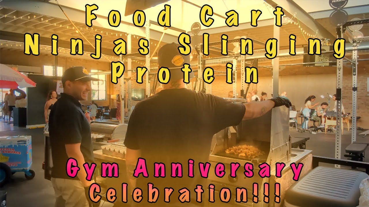 Live Chicago Style Hot Dog Cart Catering Crazy 2 Year Gym Anniversary Party - Hiraya Training House