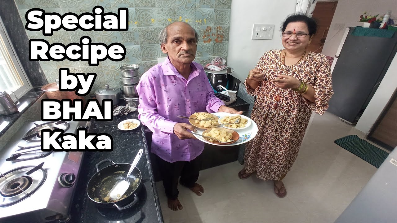 Aamcha Sandyakalcha Nasta Bhai Kaka ni Banvla | Cooking by Bhai kaka | Shubhangi Keer Vlog + Recipe