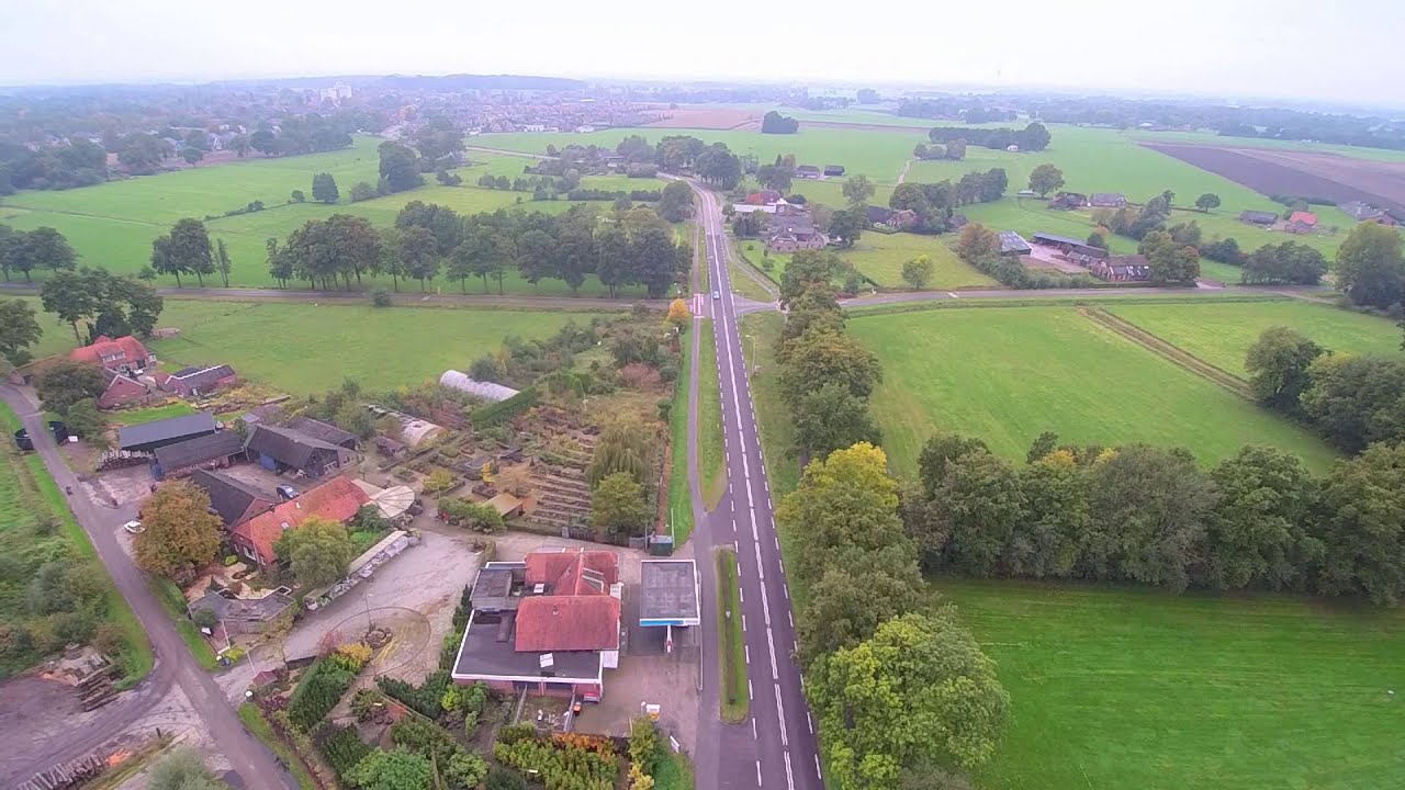 Dorp Markelo van boven met drone