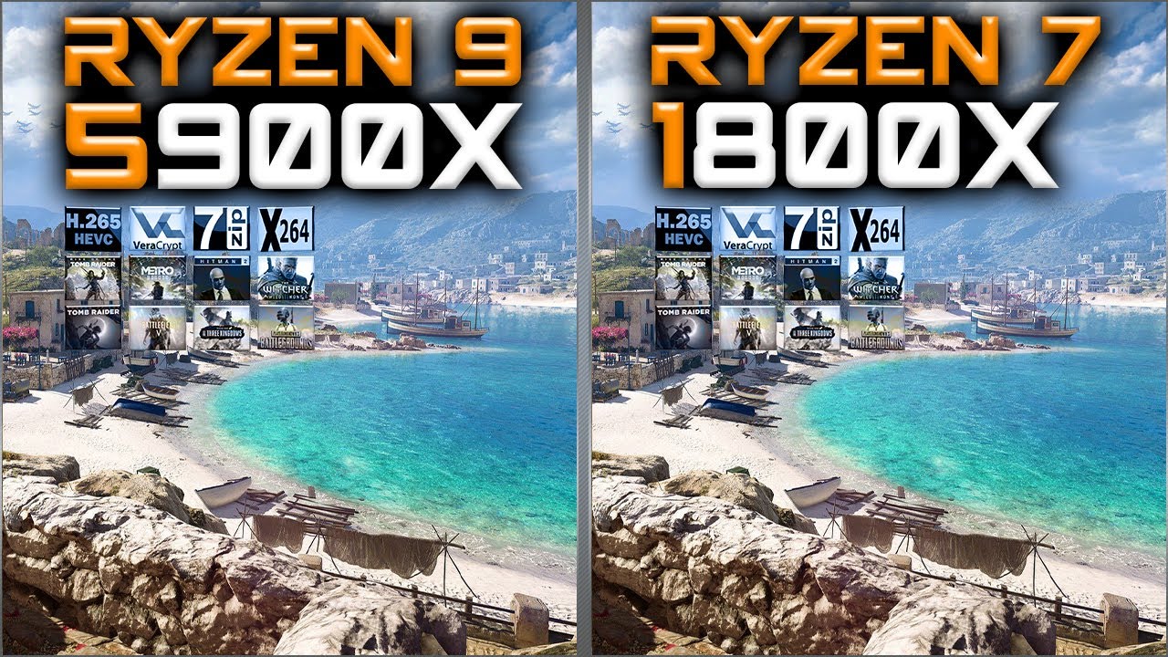 Ryzen 9 5900X vs Ryzen 7 1800X Benchmarks – 15 Tests 🔥