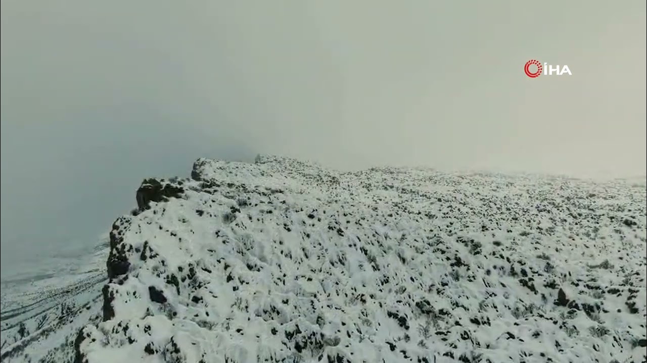 Sisle kaplanan Derecik dronla görüntülendi