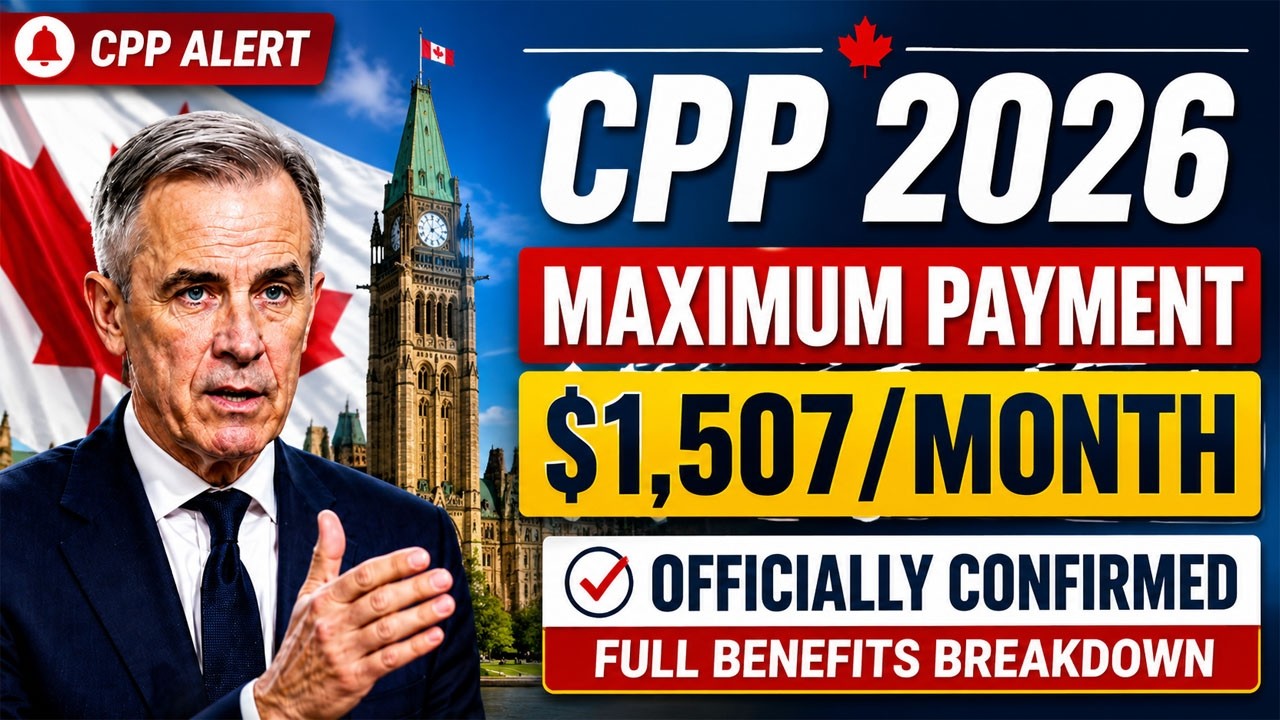 🚨 CPP Maximum Payment 2026 🇨🇦 | New $1,507/Month Officially Confirmed | Full Benefits Breakdown