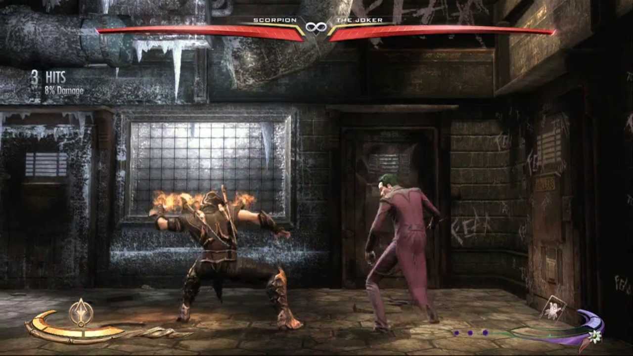 Injustice Gods Among Us:Scorpion vs Joker