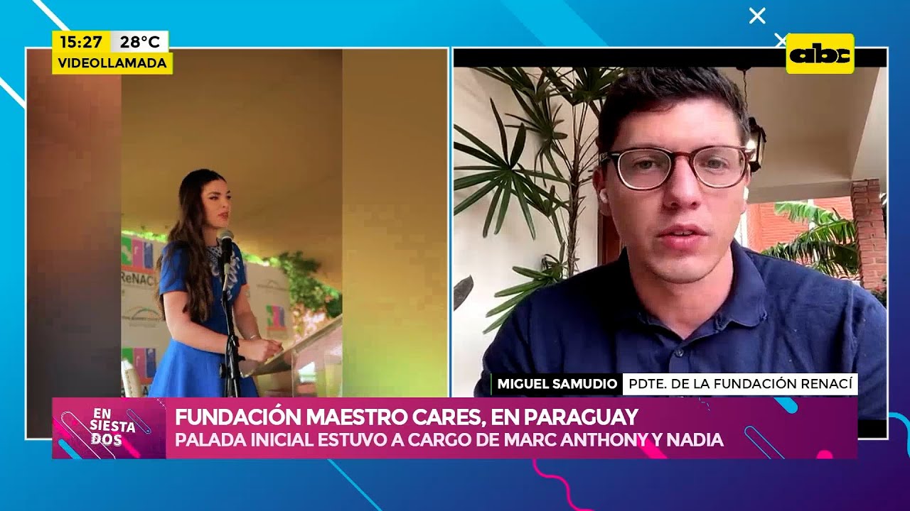 Fundación Maestro Cares, en Paraguay: Nadia Ferreira vivió emotivos momentos en la palada inicial