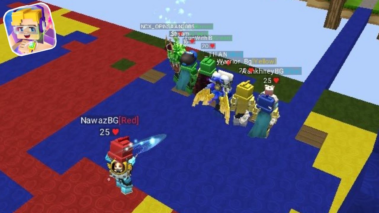 1 Hunter Vs 12 SpeedRunner in Bedwars !! (Blockman Go)