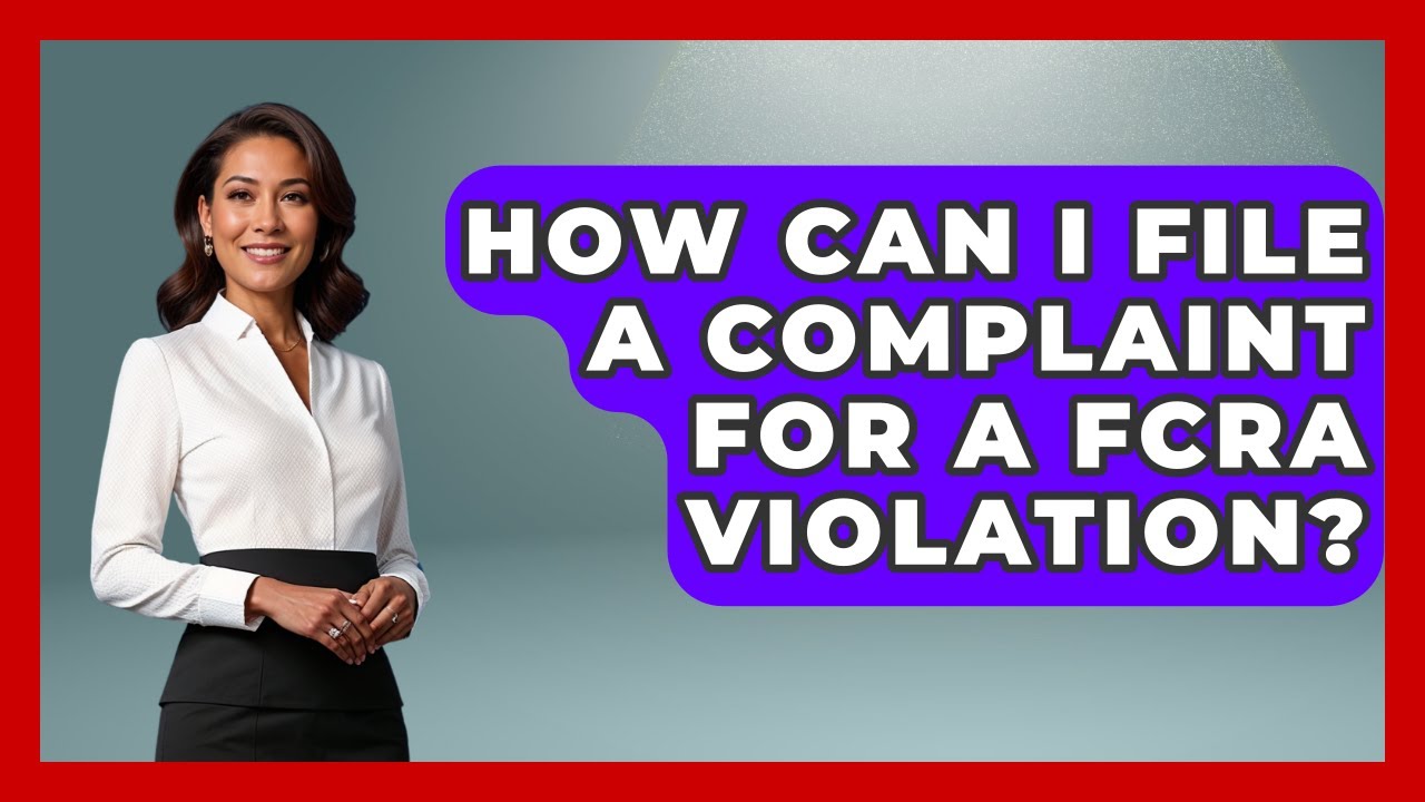 How Can I File A Complaint For A FCRA Violation? - Your Bankruptcy Advisors