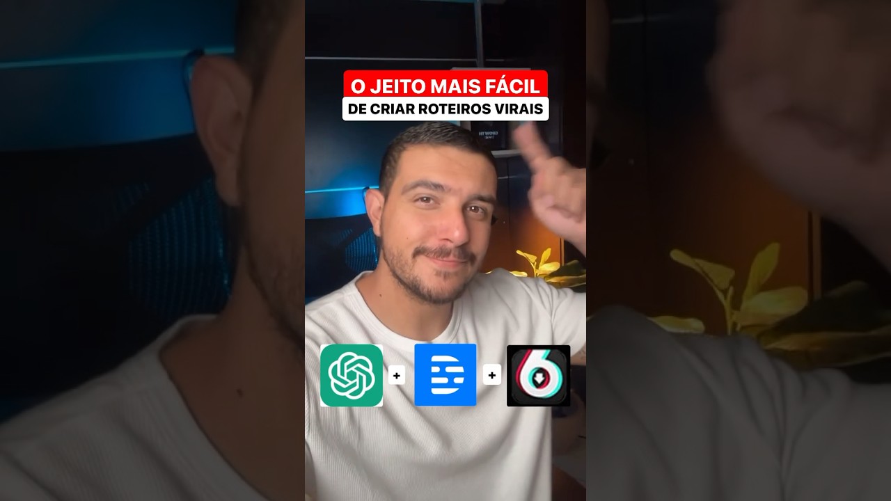 O JEITO MAIS F&Aacute;CIL DE CRIAR ROTEIROS VIRAIS! #shorts #socialmedia #chatgpt