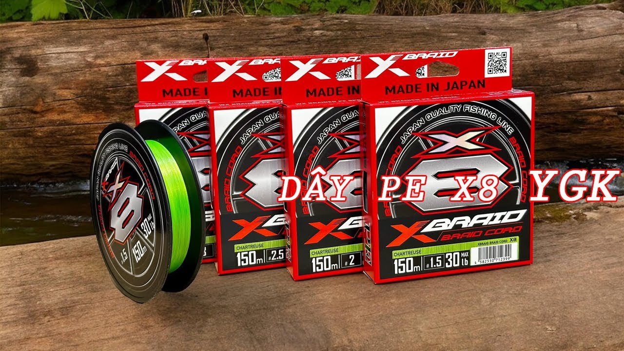 Dây PE X8 YGK Xbraid Braid Cord Nhật Bản