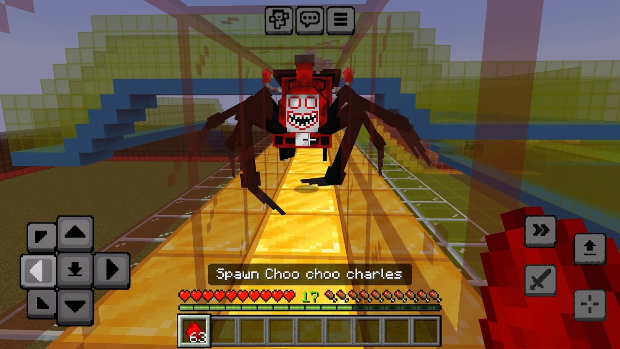 Thomas And Choo Choo Charles Chase in Minecraft PE MOD/Addon