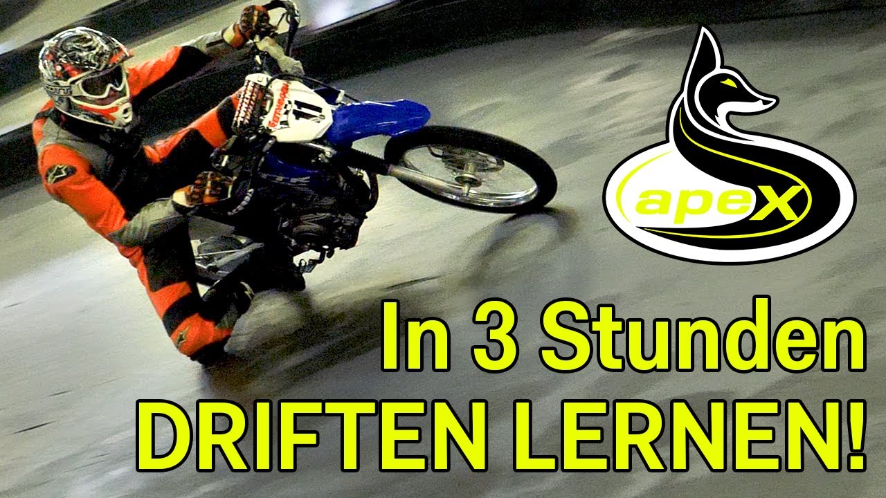 Driften lernen mit dem Motorrad: Roland Resch Hallentraining