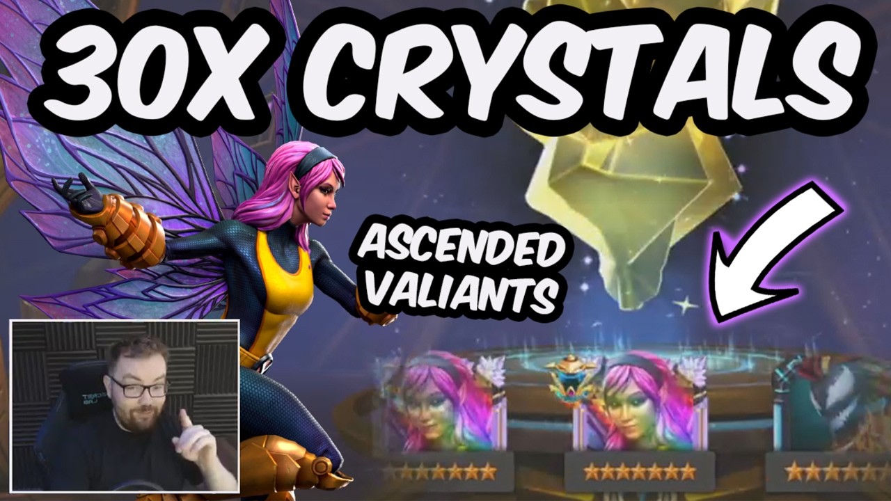 30x 7 Star Ascended Pixie Valiant Crystal Opening - 