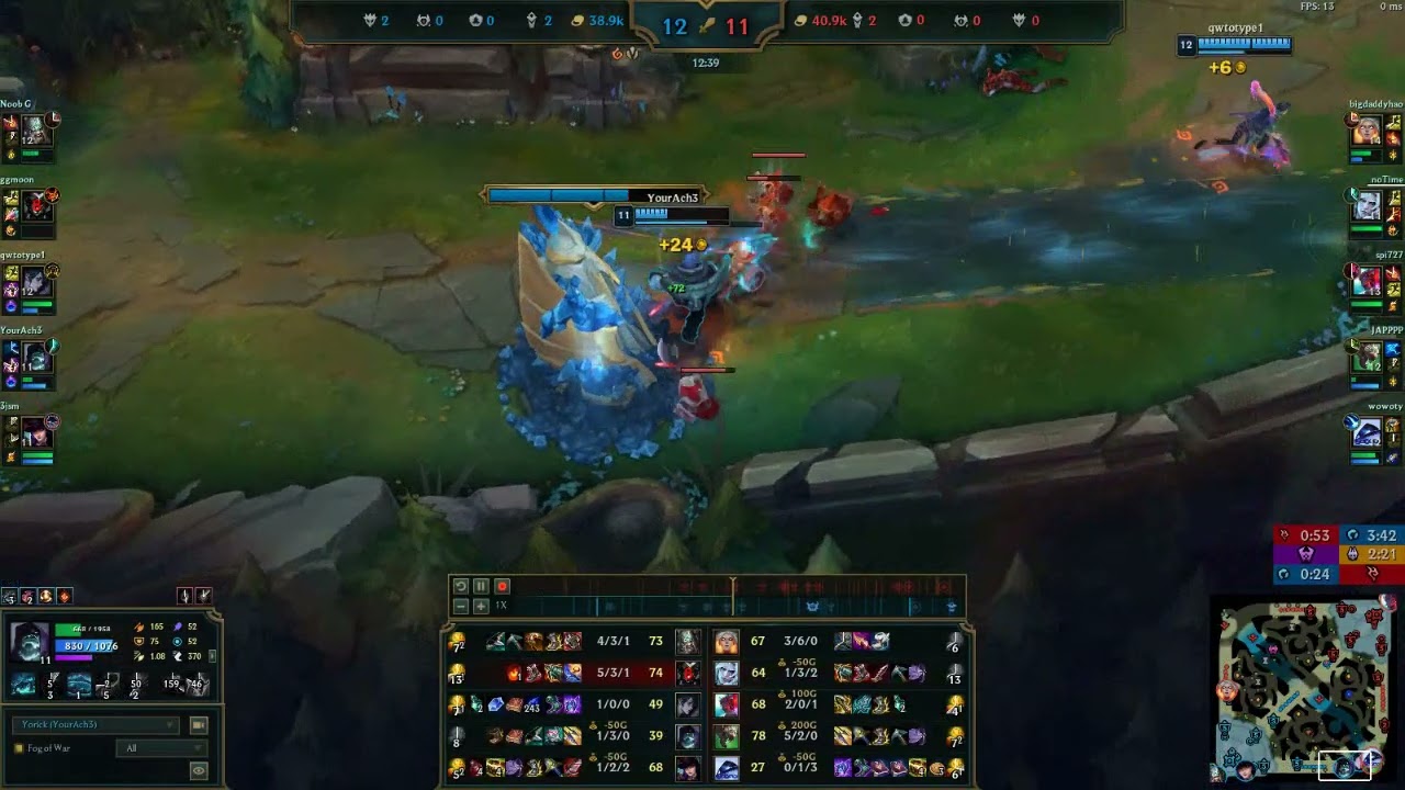 The most epic TP by Yorick ever to end the game
