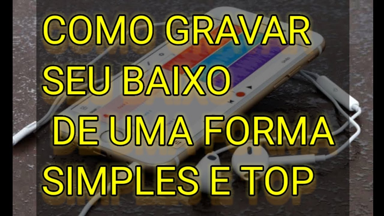 Como gravar o contrabaixo com qualidade top sem gastar com interface de &aacute;udio