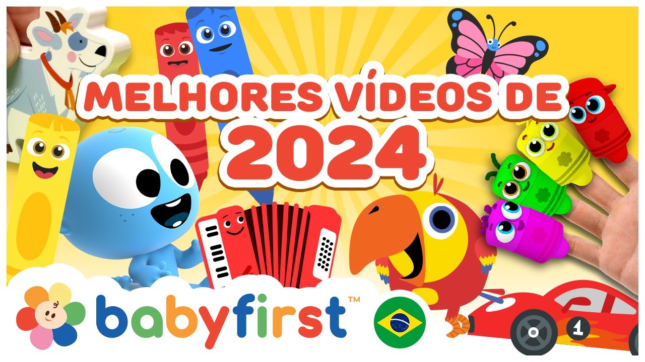 Melhores v&iacute;deos de 2024 | Desenho educativo 2 anos | Aprenda novas palavras com Larry | BabyFirst