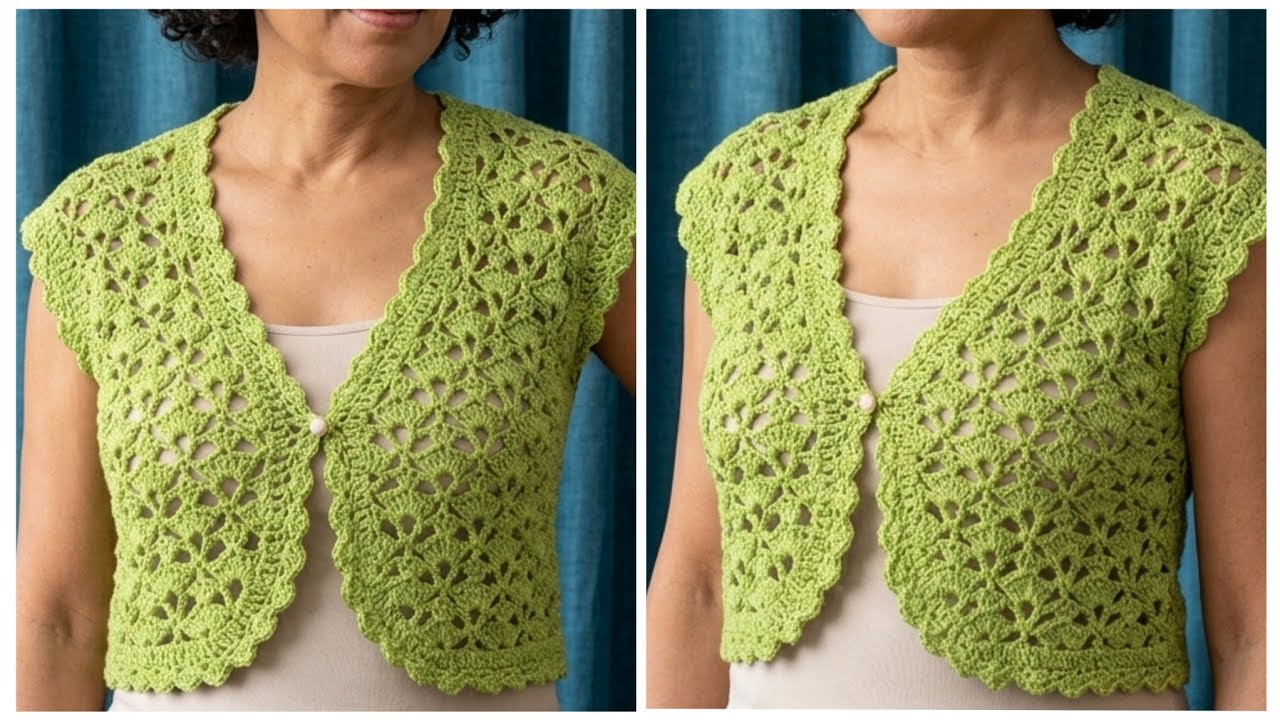 ✨ 💕 Incredible Crochet Blouse Jacket Pattern Crochet Vest Pattern Sweater Pattern new stitch