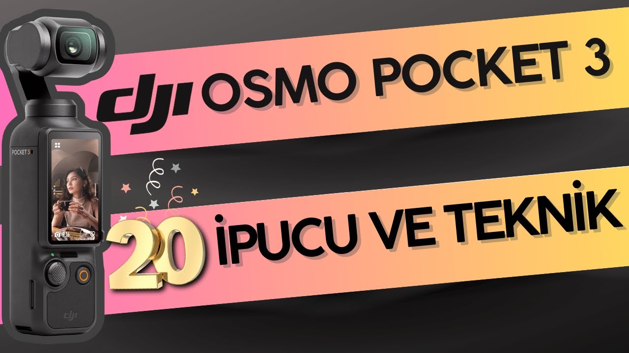 Dji Osmo Pocket 3 | 20 İpucu, Tüyo ve Teknik | 20 Tips Trick | #dji #pocket3 #review #pocket