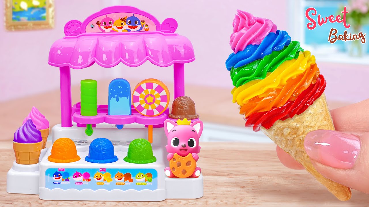 ❤️Rainbow Ice Cream Ideas❤️Satisfying Miniature Rainbow Ice Cream Cake Decorating Ideas🌈Sweet Baking