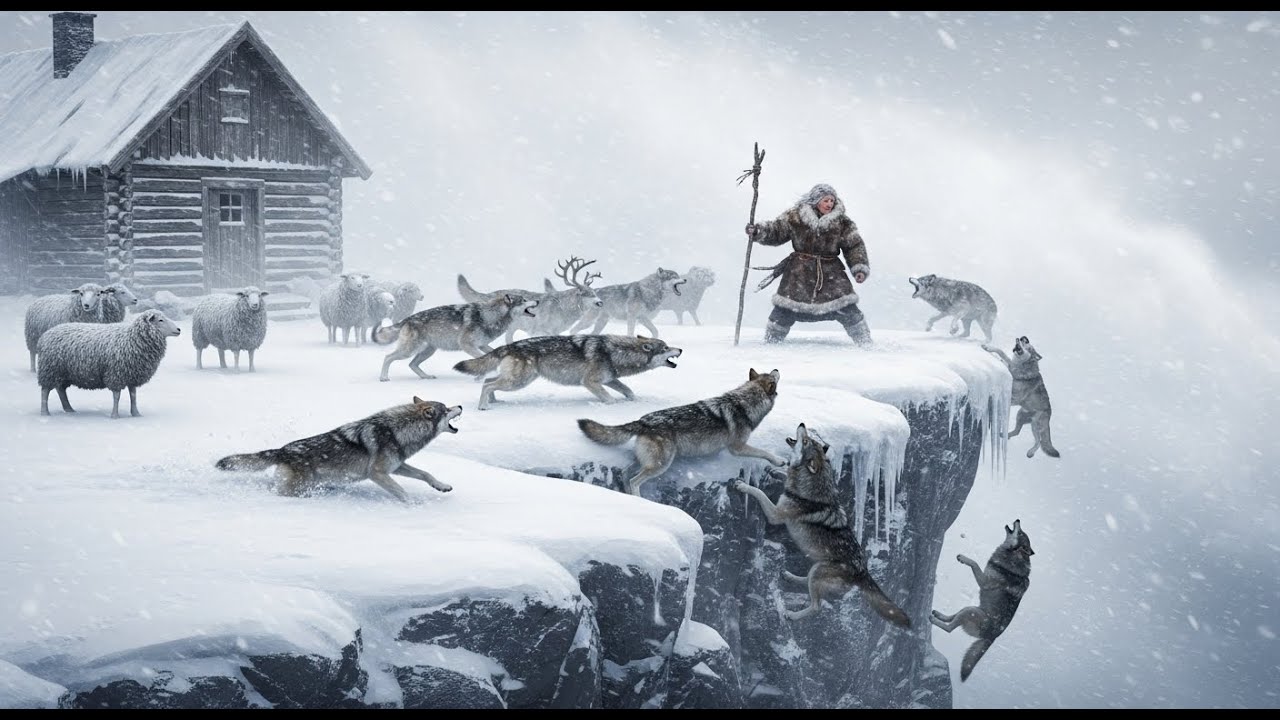 90 Year Old Woman vs 1,000 Wolves on a Cliffside Cabin &mdash; A Fight for Survival  Yakutia Story