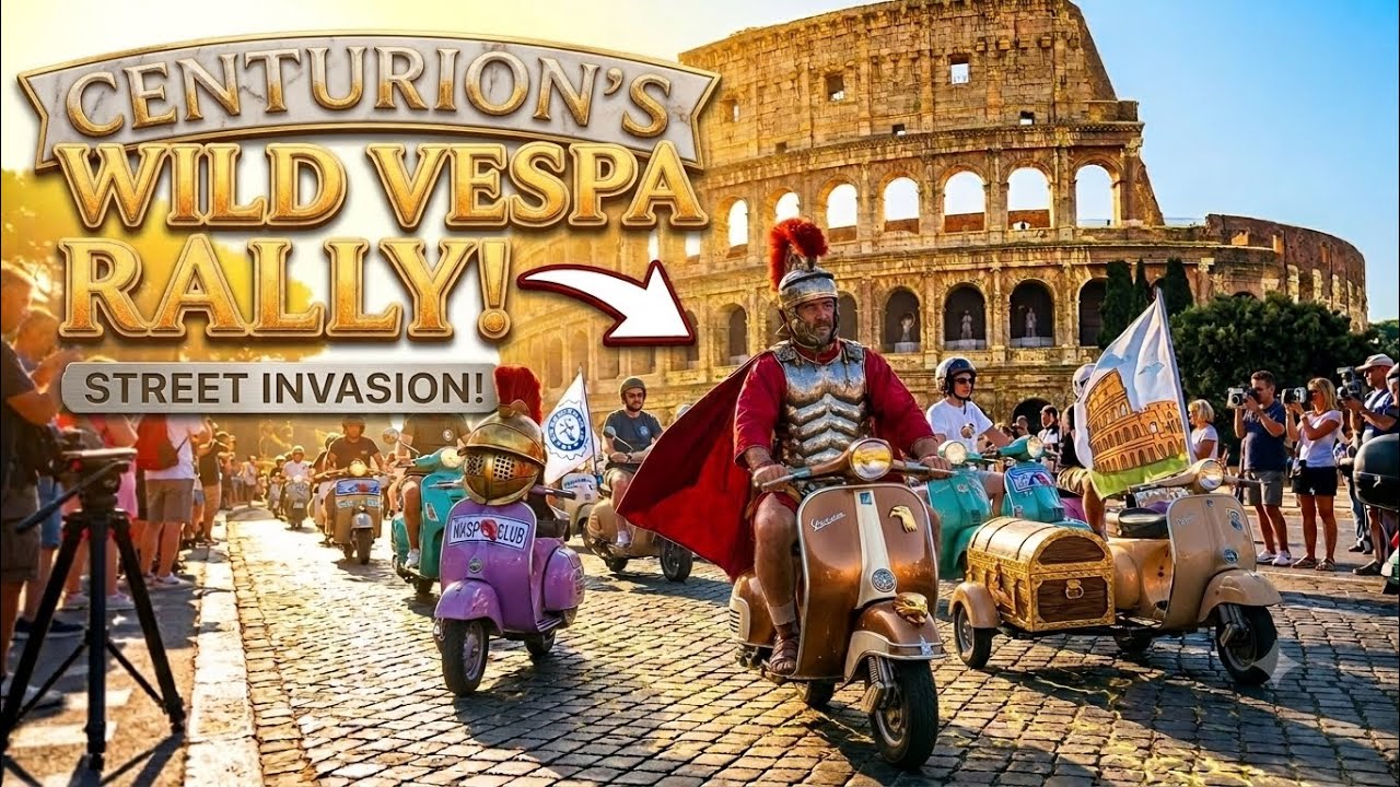 The Ultimate Vespa Invasion!🇮🇹🛵 Rome World Vespa Days 2026 ##rometravelvlog #italytravel #rome 