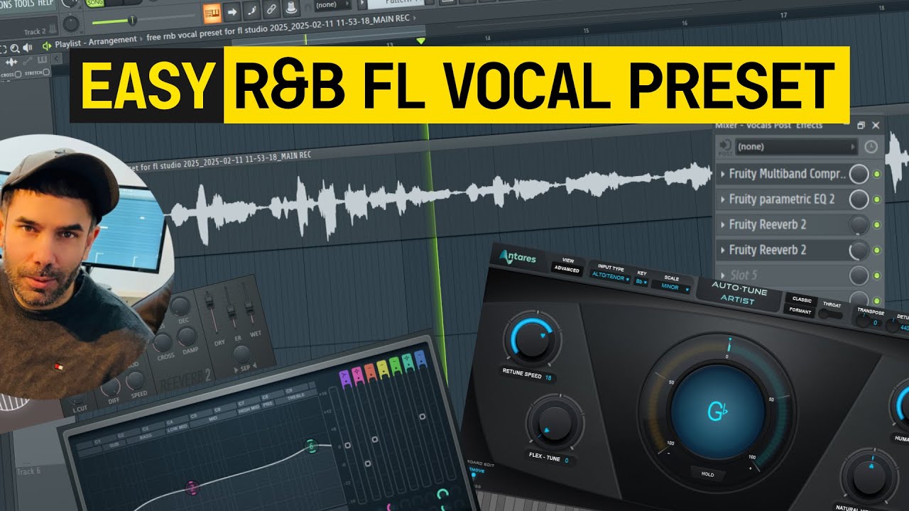 Бесплатные настройки вокала для R&B Autotune в FL Studio 2025 🎤