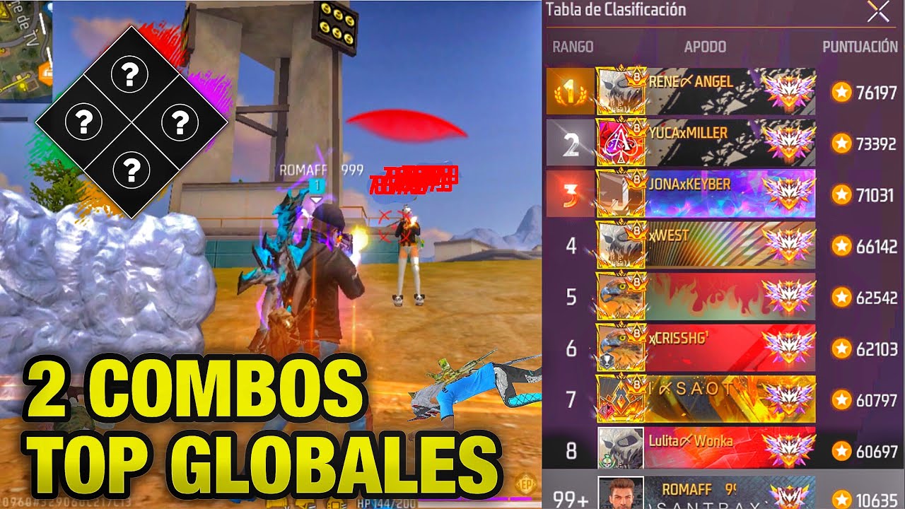 2 COMBOS DE HABILIDADES QUE USAN LOS TOP GLOBALES 👹🔥 para subir a GRAN MAESTRO y a MAESTRO #freefire