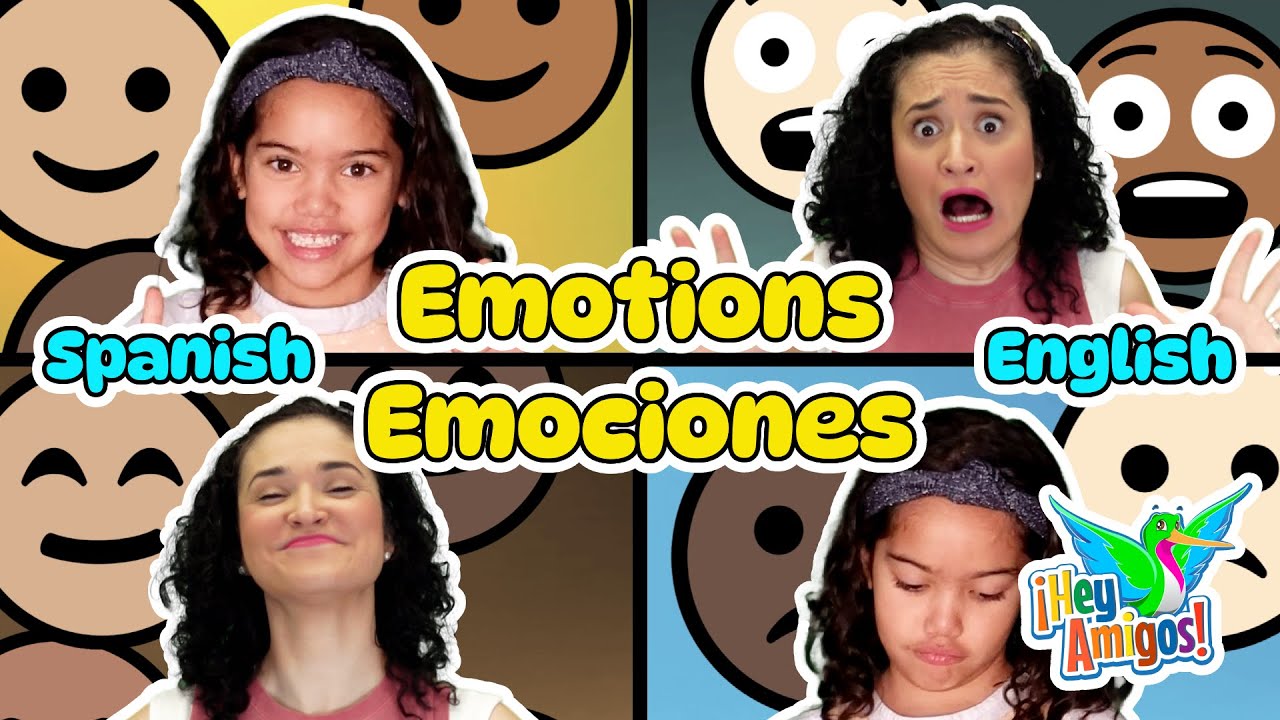 Mis Emociones My Emotions Song: Feeling words in Spanish and English