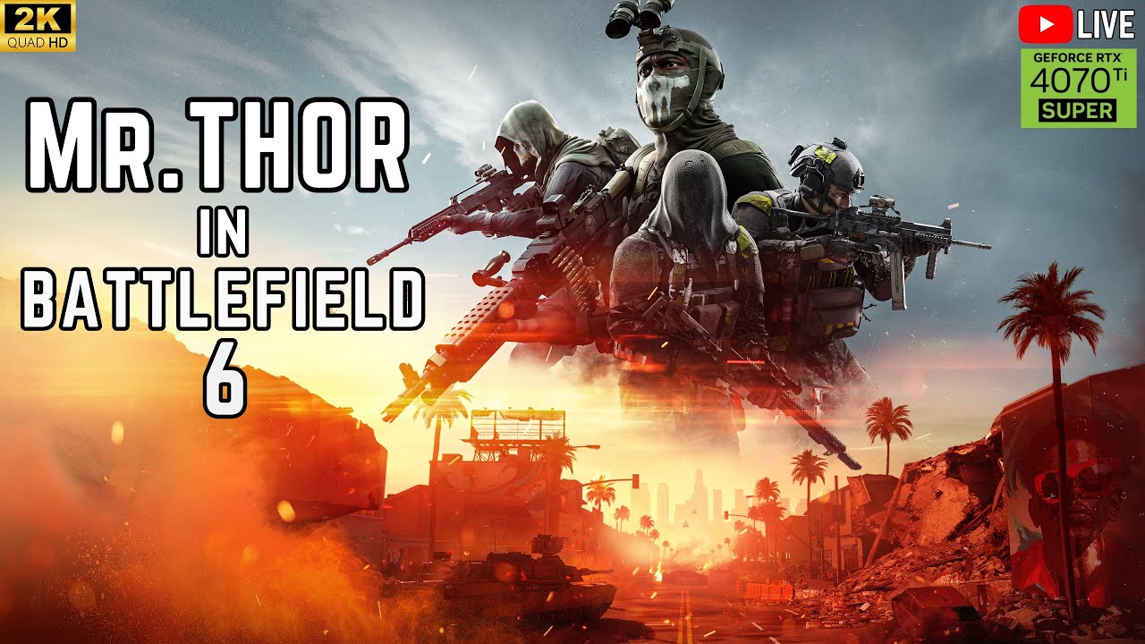 “LIVE 🔴This Is Battlefield 6 REDSCE Gameplay | Mr.THOR is LIVE #battlefield6 #battlefield #fps