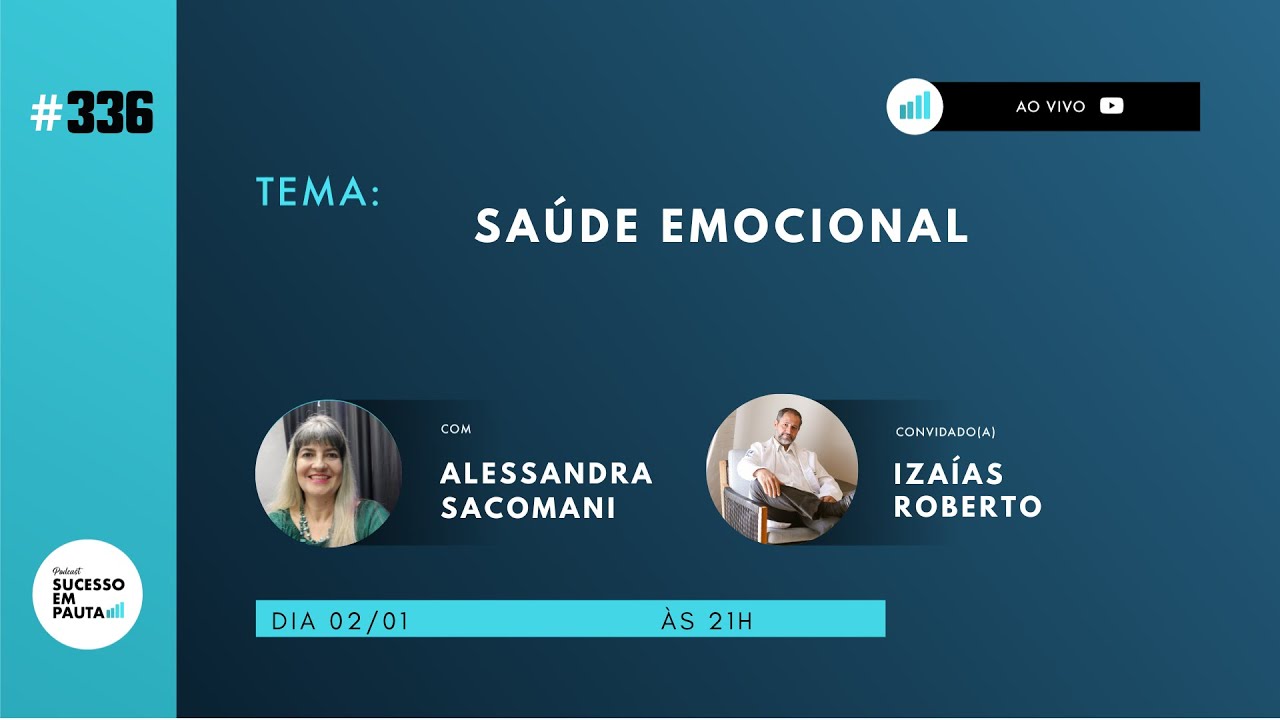 PODCAST SUCESSO EM PAUTA #336 Saúde Emocional com Izaías Roberto