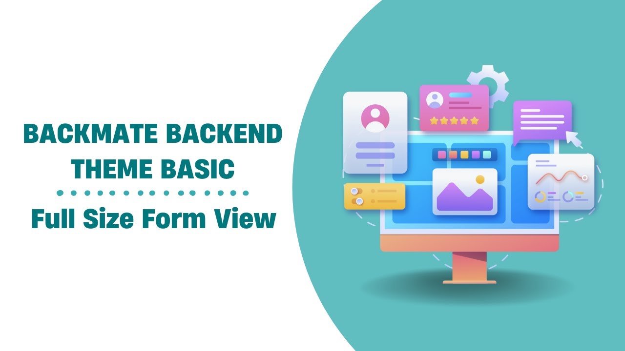 Backmate Backend Theme Basics - Full Size Form View Odoo
