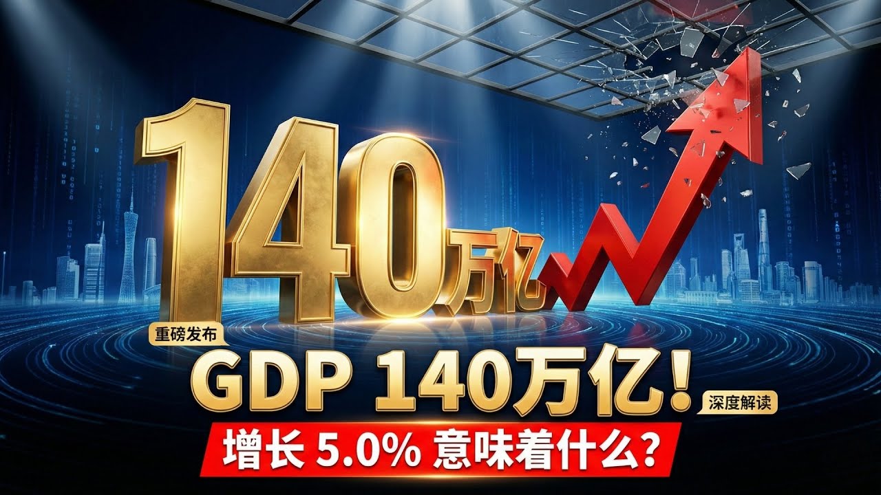 中国重磅发布！GDP突破140万亿，增长5.0%！2025年中国经济&ldquo;成绩单&rdquo;深度解读