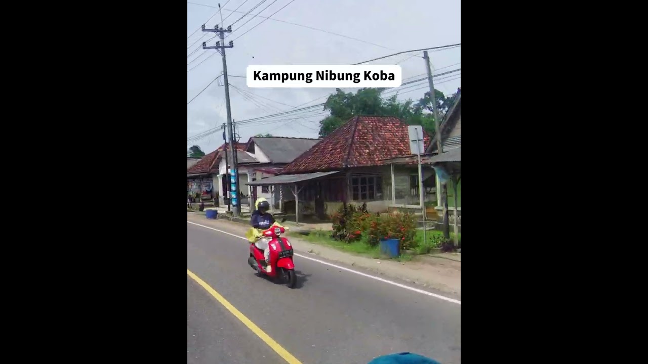 Suasana Perkampungan Desa Nibung Kecamatan Koba, Kabupaten Bangka Tengah.