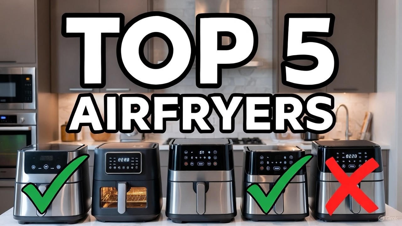 Las 5 MEJORES AIRFRAYER  de 2026 🏆 Comparativa Cecotec vs Cosori vs Moulinex | freidora de aire