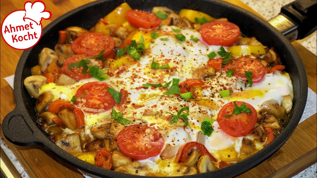 Champignons mit Ei | Ahmet Kocht | vegetarisch kochen | Folge 568