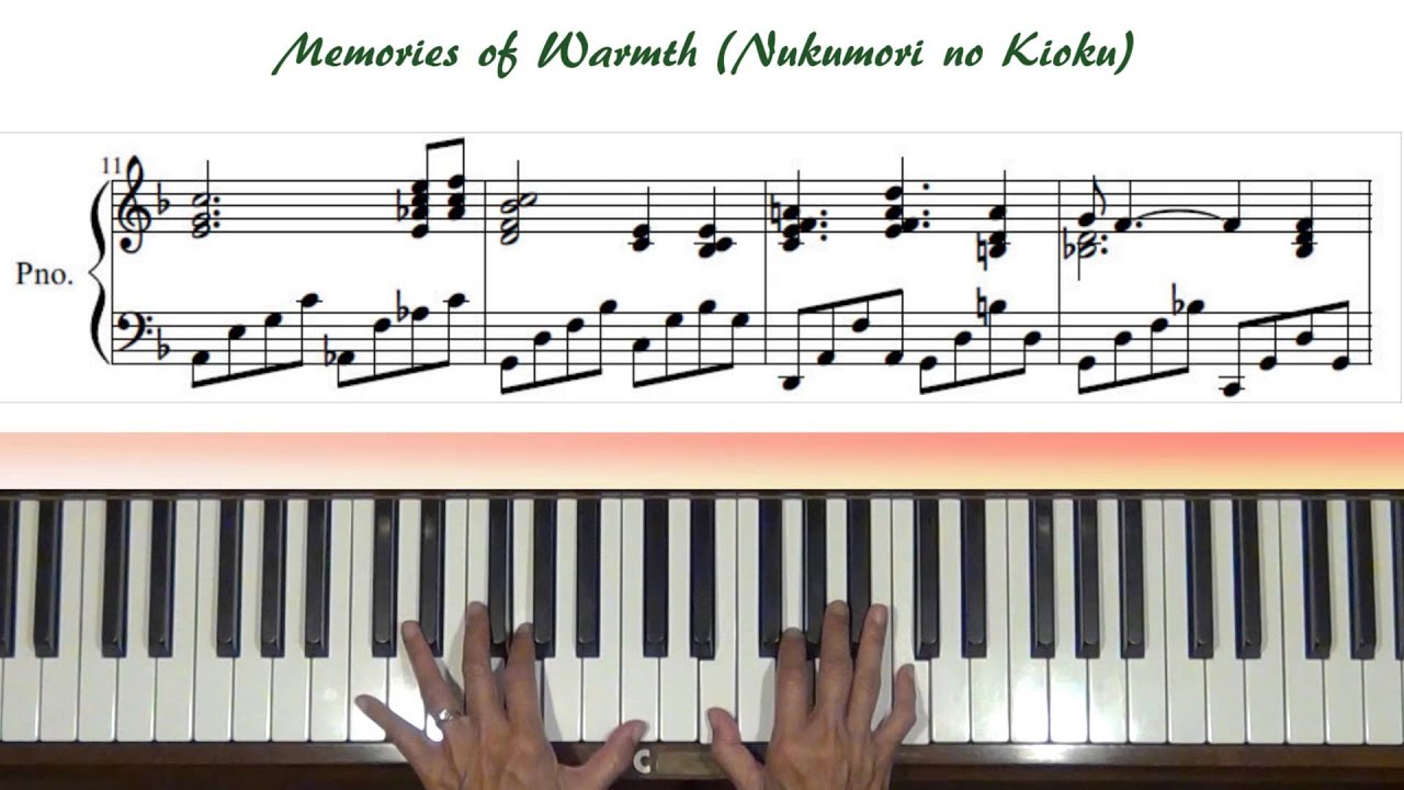 CardCaptor Sakura Nukumori no Kioku (Memories of Warmth) Piano Tutorial