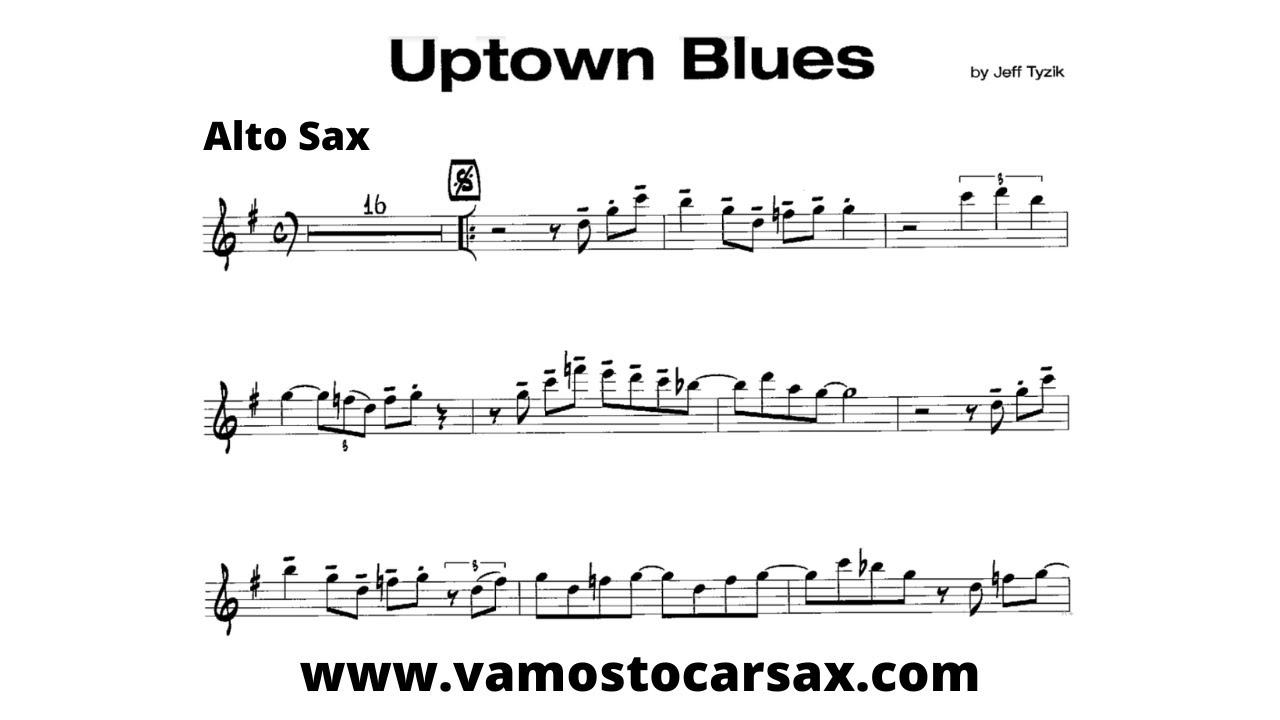 UPTOWN BLUES [alto sax]