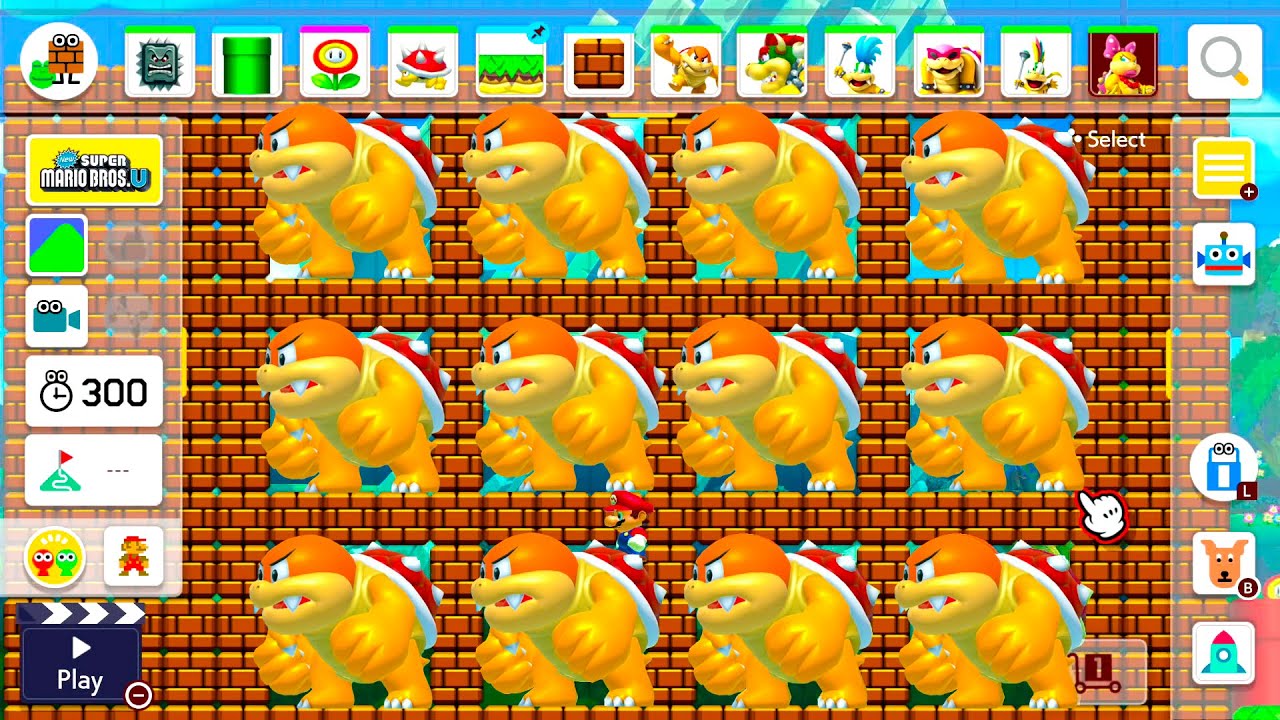 Super Mario Maker 2 All Bosses Course Maker (MEGA HARD Level!)