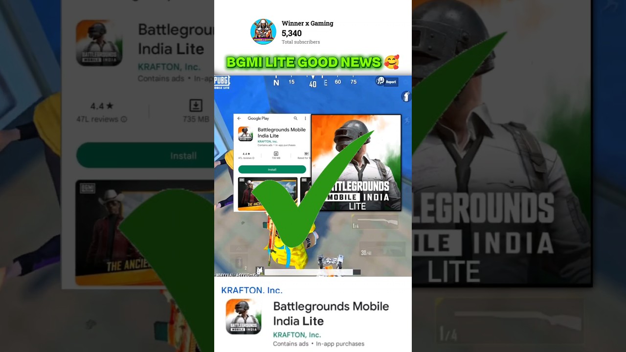BGMI Lite Play Store Download 🥰 #bgmi #bgmiindia #pubgindia #bgmilite #shorts