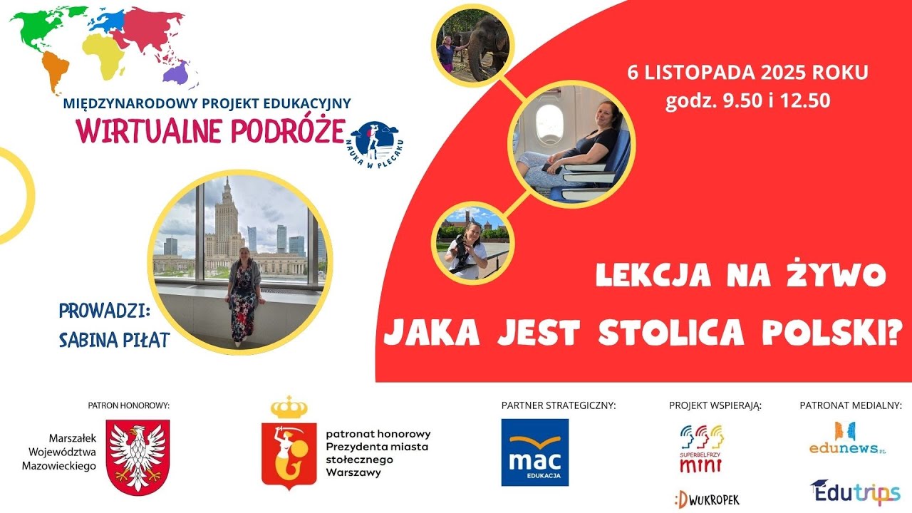 [12.50 LIVE] Jaka jest stolica Polski?  - lekcja na żywo 