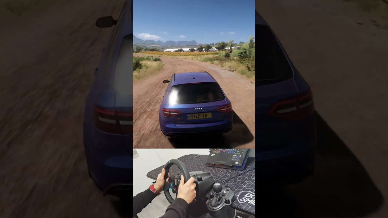 AUDI RS4 AVANT 2013 | Forza Horizon 5 | Steering Wheel Gameplay 