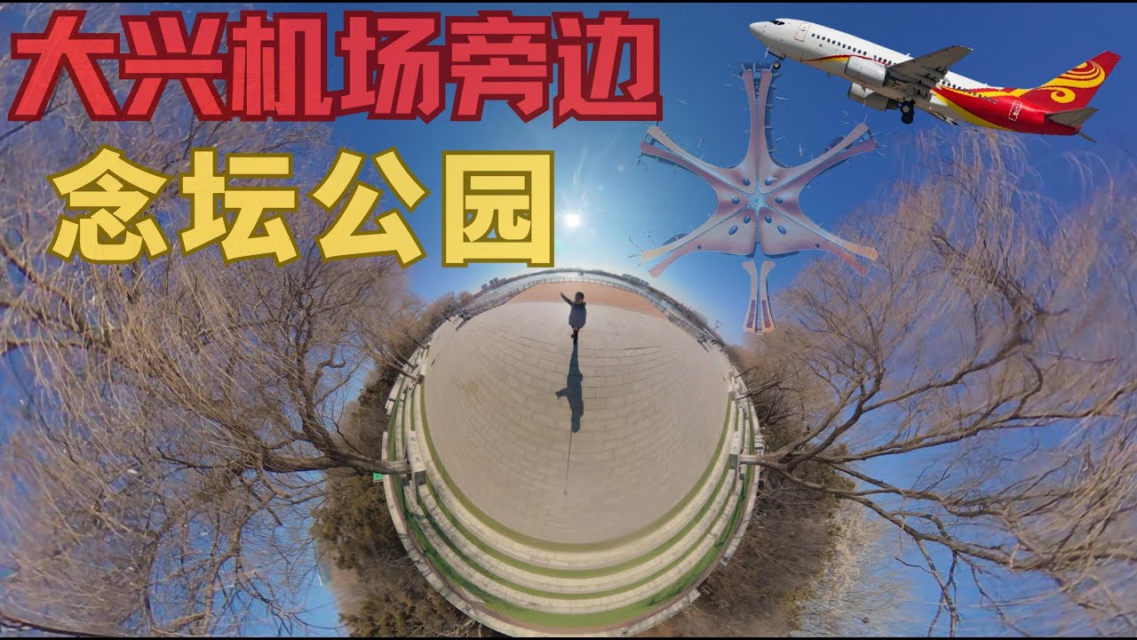 【北行记】北京vlog 大兴国际机场旁边的超大型城市森林休闲公园，有山有水还免费，逛到脚发麻，抬头就能看见飞机 #北京旅游 #beijing vlog