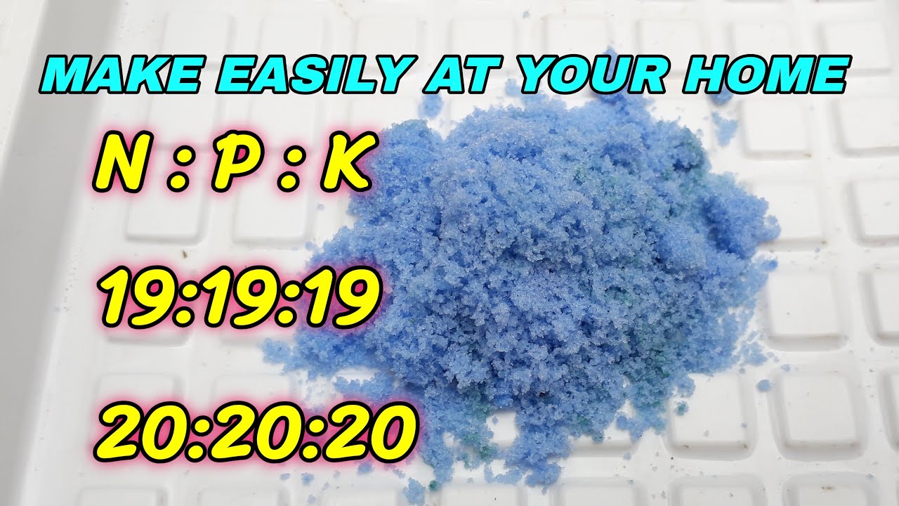 MAKE NPK FERTILIZER EASILY AT YOUR HOME | MAKE NPK 19:19:19 OR 20:20:20 EASILY AT YOUR HOME